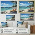 thumbnail image 4 of Designart "Dreaming of the Tropical Beach I" Nautical & Beach Floater Framed Canvas Art Print, 4 of 7