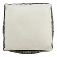 thumbnail image 3 of Saro Lifestyle PU661.BK 20 x 20 x 14 in. Dark Mudcloth Pouf, Black, 3 of 4