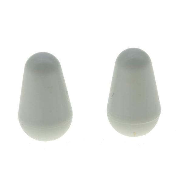 Dopro 2 uds guitarra interruptor de pastilla de 5 vías interruptor de punta perilla de interruptor para USA FD Strat/Tele/Stratocaster blanco