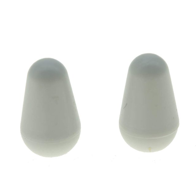 Dopro 2 uds guitarra interruptor de pastilla de 5 vías interruptor de punta perilla de interruptor para USA FD Strat/Tele/Stratocaster blanco