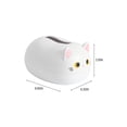 thumbnail image 3 of TIELUTT Desktop Cute Cat Style Paper Tissue Lunch Tissue Paper Paper Container Desktop Bathroom Bathroom Bulk Ornament Oversized Christmas Bulbs Wolf Ornament Sister Ornament Christmas Ornament Packs, 3 of 4