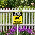 thumbnail image 4 of Soliyoahee Drive Slowly Watch For Horse Yard Sign with Stake 4.6x6inch Rustproof Aluminum Lawn Decorations Animal Sign for Outdoor Road Street Garden Decor, 4 of 5