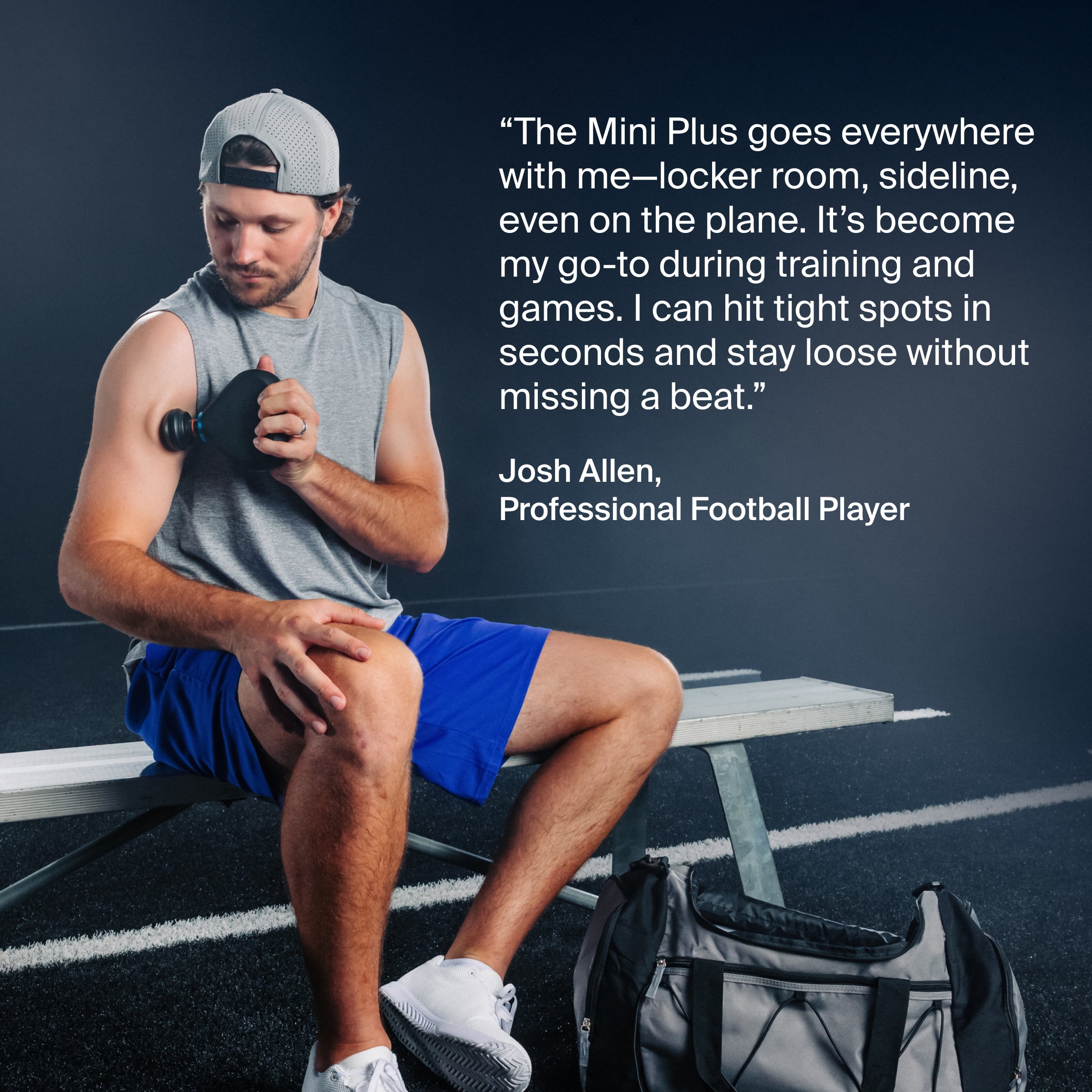 Theragun Mini Plus by Therabody, Portable Deep Tissue Massage Gun with Heat for Faster Recovery On-The-Go