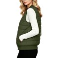 thumbnail image 6 of ClodeEU Women's Round Neck Zip Up Quilted Vest,Sleeveless Lightweight Casual Gilet with Pockets ,Women's S-XXL, 6 of 9