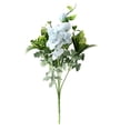 thumbnail image 1 of Inteprter Arreglos de ramo de rosas falsas, flores artificiales, de fiesta de boda, jarrón artesanal de autoensamblaje para adornos para el hogar, Decoración Azul claro Inteprter HA084130-05, 1 of 6