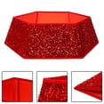 thumbnail image 2 of Collar para árbol de Navidad con lentejuelas, 85 cm, color rojo vino, 2 of 7