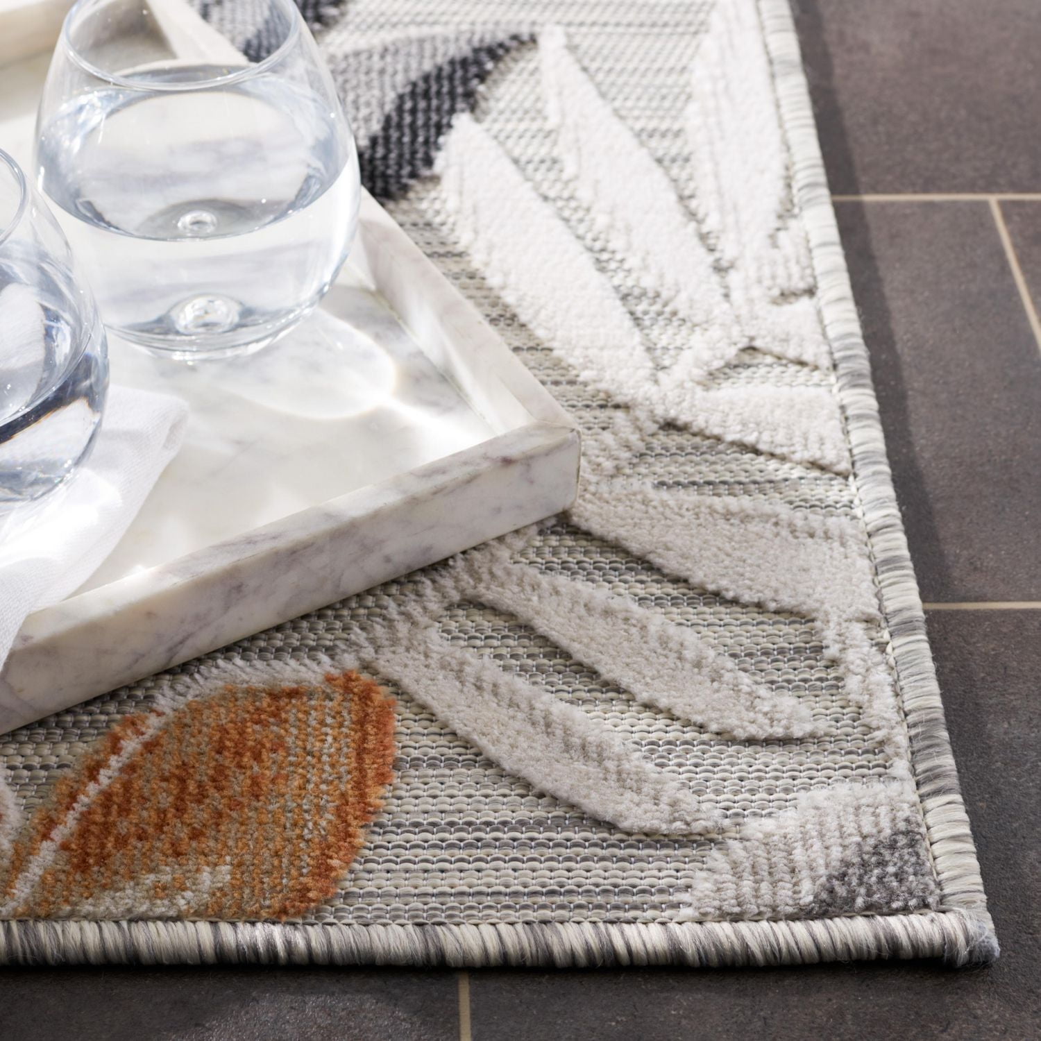 SAFAVIEH Cabana Blazhe Floral Outdoor Area Rug