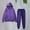 Purple, variant on Pyhlmscde Women's Leisure Winter Fleece Plush Suits, 2 Piece Sets for Women, Women Fall Clothes, Loungewear Sets Woman