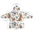 thumbnail image 7 of Golden Retriever Blanket Hoodies for Kids 6-13YR Oversize Wearable Blanket Hoodies for Boys Girls Teens, 7 of 7