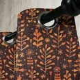 thumbnail image 4 of Ambesonne Floral Grommet Curtain, Autumn Season Leaves, 50" x 63", Orange Maroon, 4 of 6
