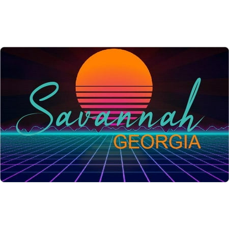 

Columbus Georgia 4 X 2.25-Inch Fridge Magnet Retro Neon Design