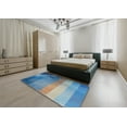 thumbnail image 4 of Ahgly Company Indoor Rectangle Patterned Denim Blue Abstract Area Rugs, 2' x 4', 4 of 6