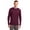 Maroon, variant on Mens Long Sleeve Tee Shirts Moisture Wicking Dry Fit T-Shirts Available in Big & Tall, S, Maroon