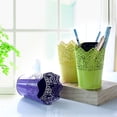 thumbnail image 3 of Yongwei Floral Hollow Flower Vase Solid Color Iron Flower Pot Garden Home Decoration - Large Size(Yellow), 3 of 7