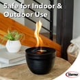 thumbnail image 4 of Sterno Tabletop Fire Pit Small Smokeless Mini Fireplace for Indoor Outdoor Patio & Balcony Decor, Tabletop Fireplace 6.5" x 5" - Onyx, 4 of 9