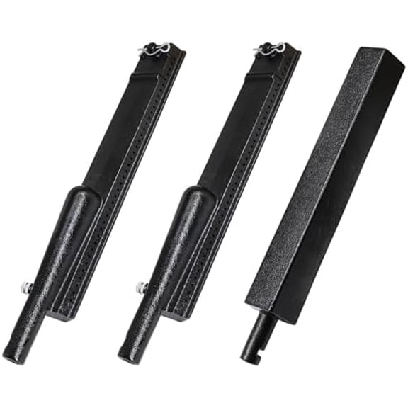 Cast Iron Burner Replacement for Charbroil 463230203, 463240804, 463240904, 463251505, 463261406, 463242304, 463251605, 463252105, Centro, Thermos, Front Avenue Gas Grill Models, 3-Pack