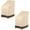 Beige & Brown, variant on Stackable Patio Chair Cover,100% Waterproof Outdoor Chair Cover, Heavy Duty Lawn Patio Furniture Covers,Fits for 4-6 Stackable Dining Chairs,36"Lx28"Wx47"H,Grey