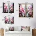 thumbnail image 4 of Designart "pasture Delicate Orchid Oasis II" Meadow Framed Wall Art Set Of 2 - Pink Landscapes Gallery Wall Frame Set For Home Decor, 4 of 7