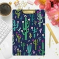 thumbnail image 4 of FMSHPON Cactus Dark Blue Clipboard Hardboard Wood Nursing Clip Board and Pull for Standard A4 Letter 13x9 inches, 4 of 5