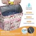 thumbnail image 2 of Watercolor Flower Pattern Insulated Backpack Cooler - 20L High Capacity, Long-Lasting Insulation, Perfect for Outdoor Enthusiasts, 2 of 4