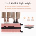 thumbnail image 4 of LIFERECORD Carry-On Luggage, 20 inch Hard Shell Rolling Suitcase for Travel Expandable Lightweight with Spinner Wheels TSA Lock, Pink, 4 of 9