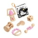 thumbnail image 2 of 7 juguetes de madera para bebés, juguetes de agarre, motricidad fina, coordinación ojo-mano. rosa, 2 of 9