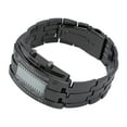 thumbnail image 4 of Men's LED Watch, Men's Watch Button Operation Waterproof Binary Time Mode Display  For Father For Party Men's Silver Black, 4 of 8