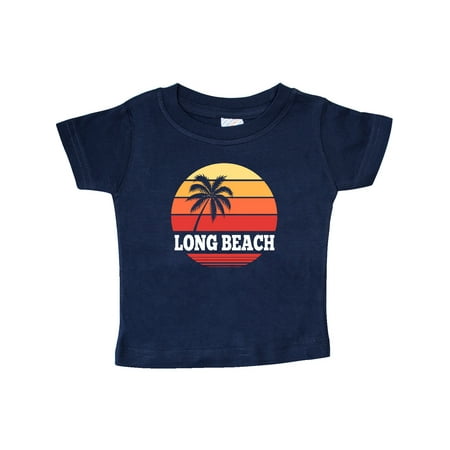 

Inktastic Long Beach California Retro Sunset Gift Baby Boy or Baby Girl T-Shirt