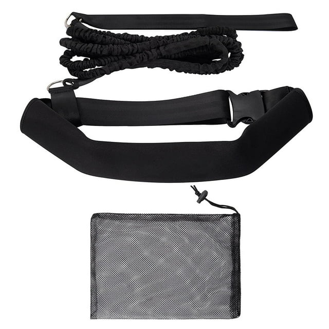 Pro Adjustable Swimming Resistance Trainer Kit with 2M Elastic Rope - Durable Waist Belt for Strength & Endurance Training, Ideal for Swimmers of All Levels, User-Friendly Aquatic Exercise Equipment