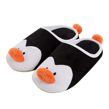 

1 Pair of Winter Slippers Indoor Slippers Cartoon Slippers Kids Christmas Gift