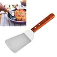 thumbnail image 3 of Steak Spatula Multifunctional Stainless Steel Arrangement Spatula Wooden Handle Pizza Tools for Home Store (Large Size), 3 of 9
