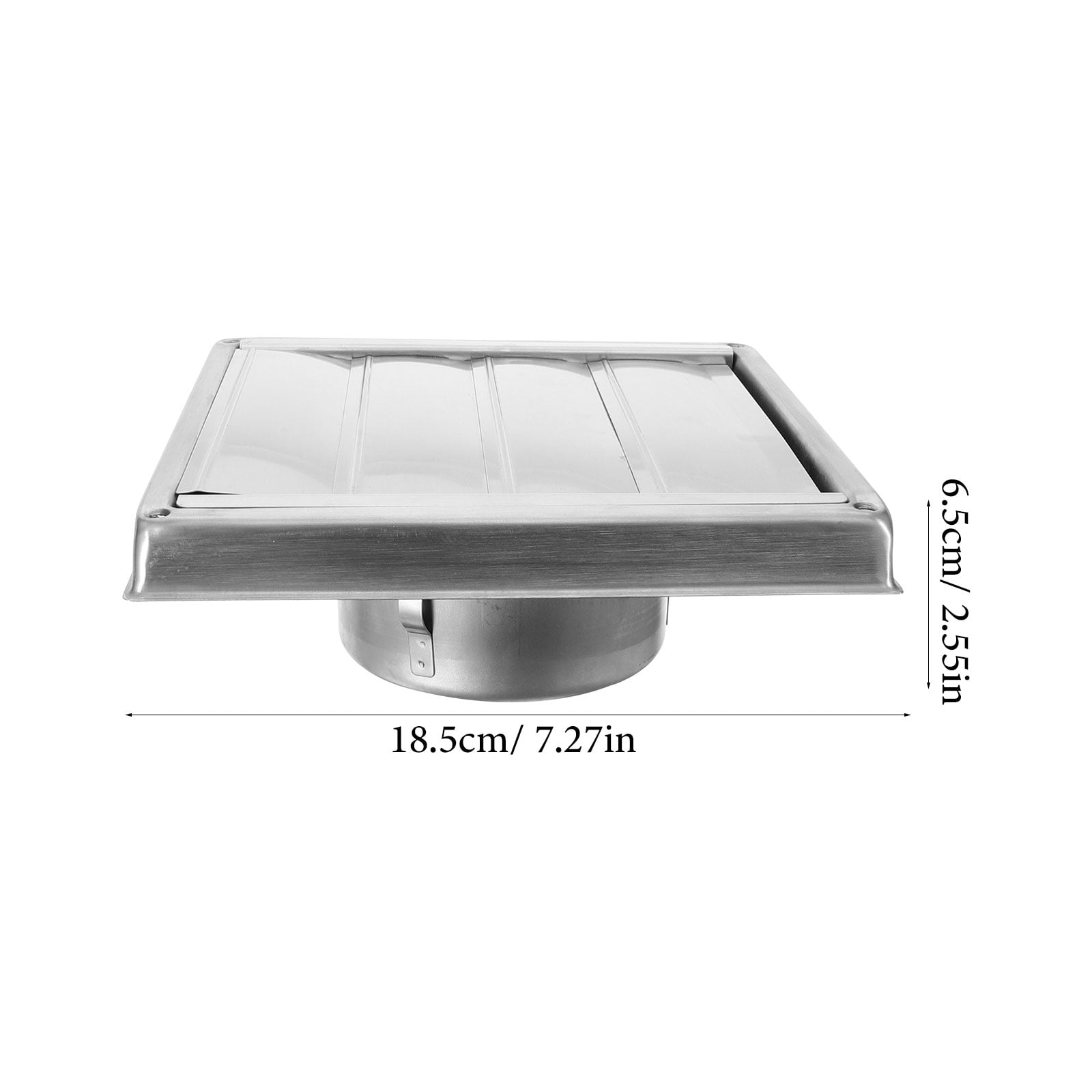 OUNONA 1 Set Stainless Steel Exhaust Vent Duct Cover Air Vent Grille Cover Exterior Wall Vent Hood