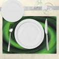 thumbnail image 3 of Ambesonne Green Place Mats Set of 4, Abstract Spirals, Standard Size, Green, 3 of 6