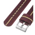 thumbnail image 5 of Uxcell Red Khaki Nylon Watch Band 18mm Width Soft and Comfortable Nylon Strap with Silver Buckle, 5 of 6