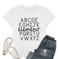thumbnail image 4 of Short Sleeve T Shirts For Women Letter Print Casual Crew Neck Graphic Sun Shirt Women, 4 of 4