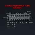 thumbnail image 4 of 10-Hole C Key Blues Harmonica for Kids, Students & Adults - Beginner-Friendly Musical Instrument with Exquisite Workmanship, Accurate Tone & Logo Included - Gold Color, Stainless Steel/ABS/Phosphor, 4 of 6