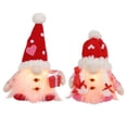 thumbnail image 4 of Valentine's Day Gnome Plush Elf Decorations - 2PCS Light Up Handmade Swedish Gnomes Plush Elf Scandinavian Tomtes, Valentine's Day Table Ornament, Valentine's Day Present, 4 of 7