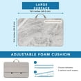 thumbnail image 6 of LapGear Elevation Portable Ergonomic Lap Desk with Adjustable Cushion, White Marble, 6 of 7