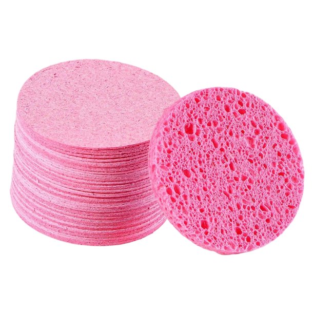 50 esponjas faciales comprimidas para la limpieza. Limpian y purifican. Imprescindibles para viajar. Forma redonda