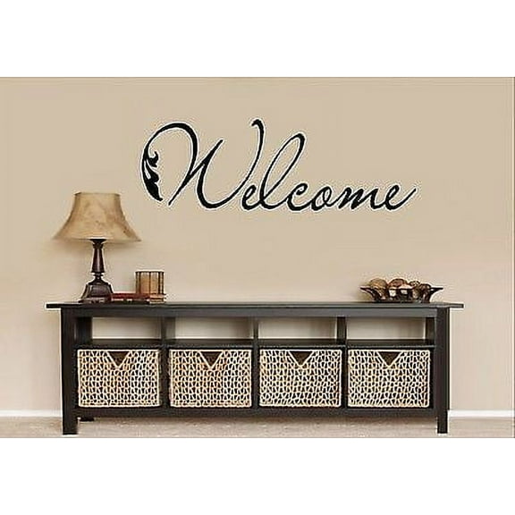 Welcome #20 ~ Wall or Window Decal 8" x 20"