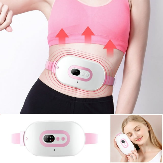 RYRDWP Clearance Menstrual Heating Pad Rechargeable-Portable Period Heat Pad With 3 Heat Grade And Vibration Massage Modes For Back And Stomach Pain Relief