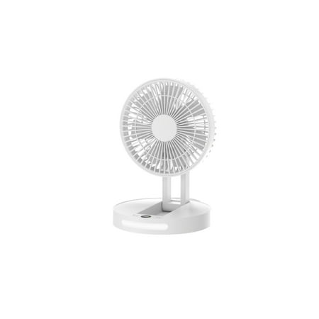 

ZEELIY Foldable Desktop Fan Quiet USB Rechargeable Personal Fan for Desk 360° Adjustable Tilt 5 Speeds Digital Display Night Light Portable Small Fans for Bedroom Camping