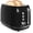 Black, variant on Toaster 4 Slice, Retro Stainless Steel Wide Slot Toaster with Dual Independent Controls, 6 Browning Levels, Bagel, Defrost, Reheat & Cancel, Removable Crumb Tray, White