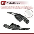 thumbnail image 4 of Accesorios interiores únicos Bargains 1 juego de extensiones de palanca de cambio de volante de plástico gris para Audi A3 2017-en adelante, 4 of 6