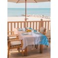 thumbnail image 2 of Outdoor Table Cloth with Umbrella Hole and Zipper, Blue Beach Waterproof Rectangle Tablecloth 54"x80", Summer Ocean Coastal Nautical Seaside Washable Table Cover for Outside Party Patio Picnic, 2 of 8