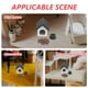 thumbnail image 5 of Set de casita de perro en miniatura con comedero y comida para perros, accesorios para casa de muñecas, 5 of 7