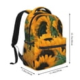 thumbnail image 2 of Fotbe Sunflowers 7 Pattern Casual Backpack for School, Travel, and Outdoor Activities - Durable, Lightweight, and Comfortable, 2 of 5