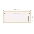 thumbnail image 3 of Amanti Art White Cork Board Wood Framed Woodgrain Stripe Blonde Bulletin Board 32 in. x 14 in., 3 of 7