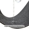 thumbnail image 6 of DEA Bathroom Rugs Non Slip Washable, Super Absorbent Thin Bath Mat Quick Dry Low Pile Bathroom Rug, Dark Grey 20"x48", 6 of 16