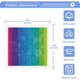 thumbnail image 4 of Soft Colorful Rainbow Stripe Washcloth 12x12in Set, 6 Pack Absorbent Cotton Towel Square Kitchen Dishes Towels, Cleaning Face Hand Towel Fast Drying, 4 of 7